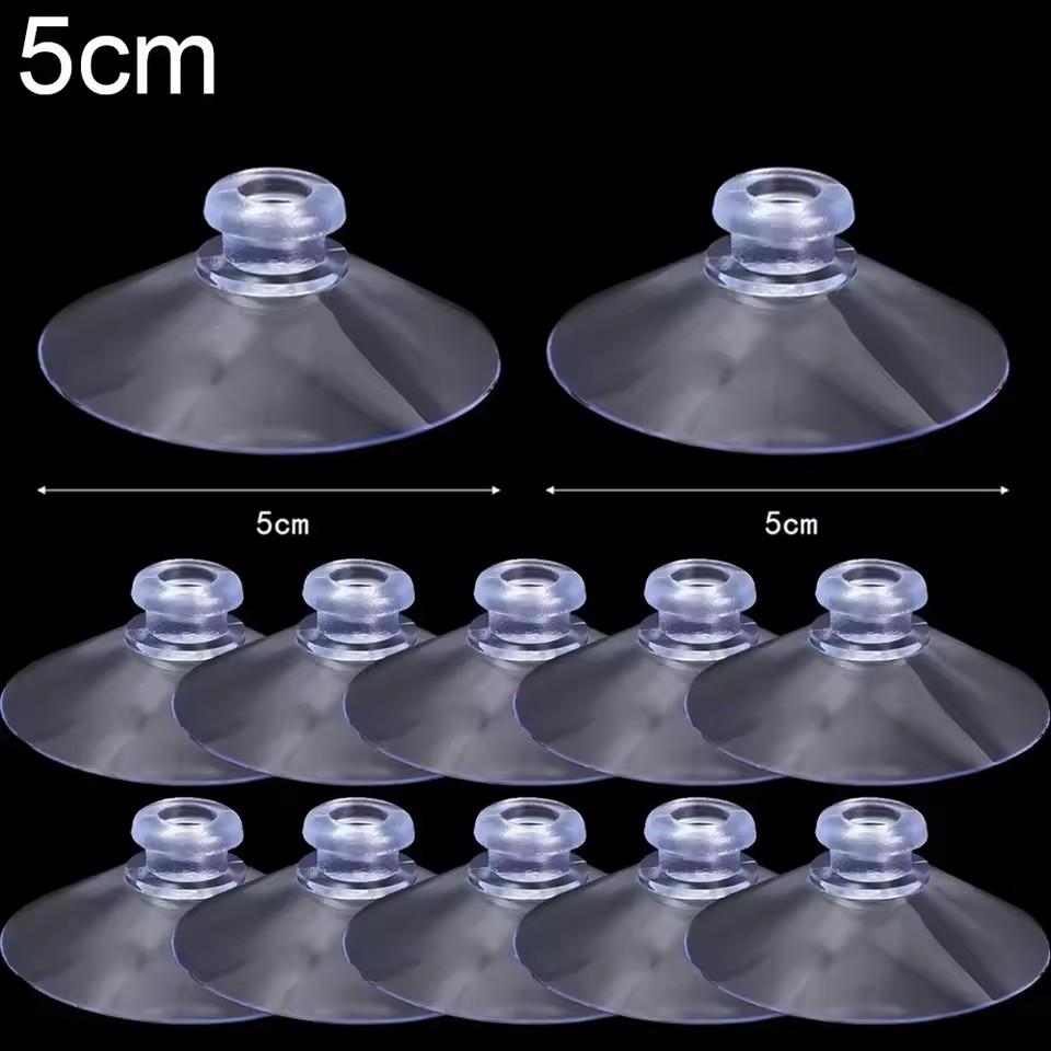 10 Stück Transparente Saugnäpfe Haken Stark Klebend Saugknapfhalter Aufhänger Saugpads Küche Badezimmer Fensterglas Dekor