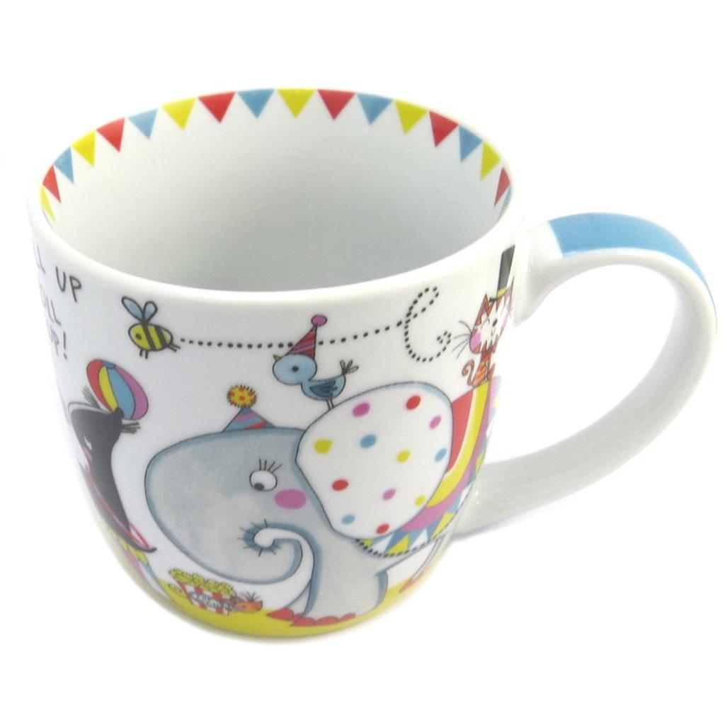 Les Trésors De Lily [P4190] - 'Circus' Porcelain Breakfast Set White Multicoloured