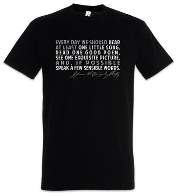 Goethe Jeden Tag T-Shirt Johann Wolfgang von Schriftsteller Philosoph Zitat kleines Lied