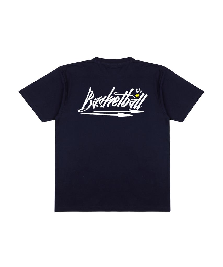 CREAM SODA LAB [2Pack] Basketball Short Sleeve T-Shirt Navy (White) White (Black)