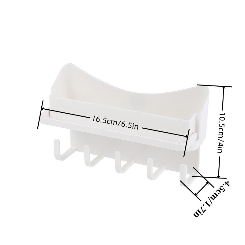 Steve Storage Rack Wall Mounted Hair Accessories Keychain Hook Storage Multifunctional Bathroom Rack On The Wall