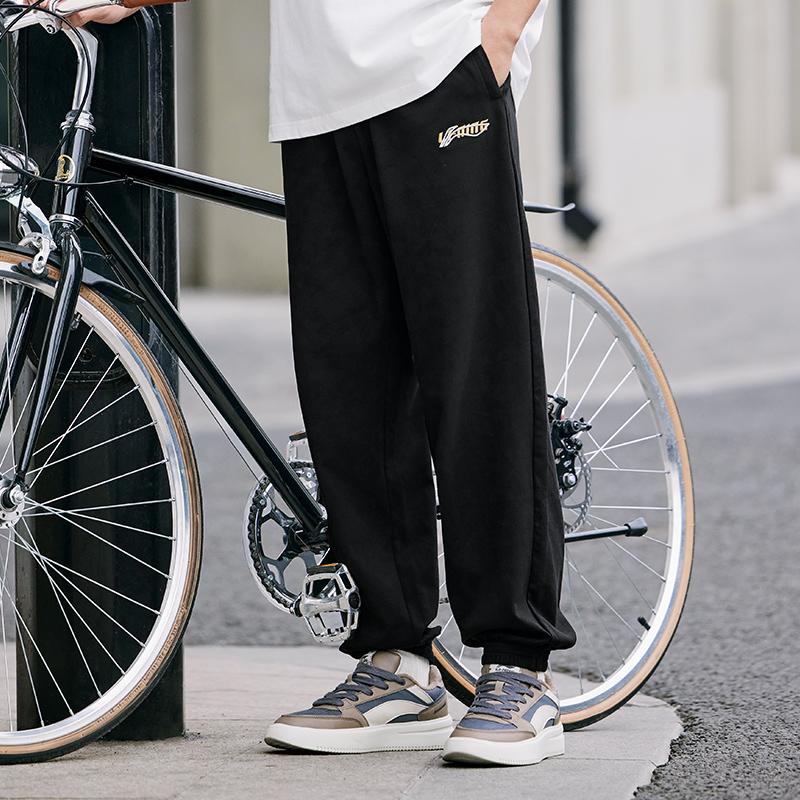Li Ning Sports Life Collection Knitted Sweatpants Men's Black AKLU823-6