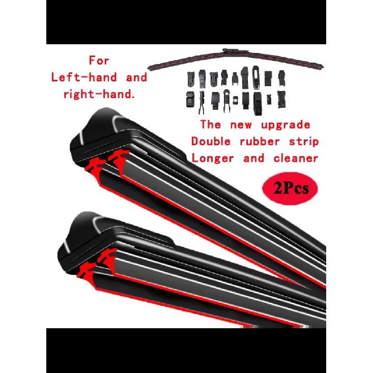 

For Mercedes Benz Sprinter Bus MK2 906 909 2006 2008 2010 2012 2015 2018 Car Brushes Double Rubber Windshield Wiper Blades чёрный