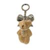 Fashionable Plush Bear Keychain Phone Charm Unique Keyring Cartoon Bag Pendant Accessory for Purse Wallet Handbag