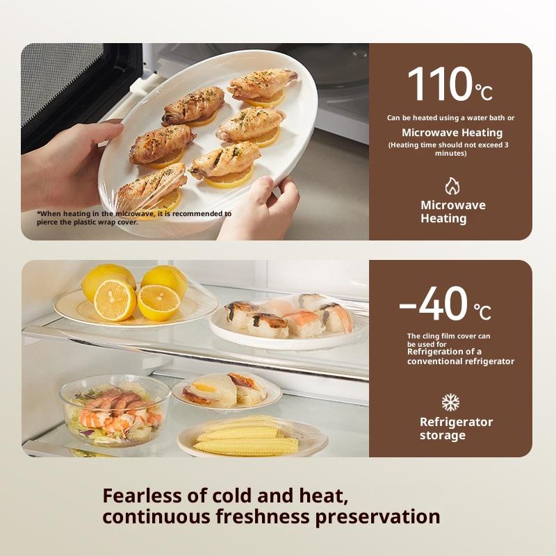 300Pcs PE Elastic Bowl Covers Clear Stretchable Cling Film Food Covers for Household Food Storage Anti Dust Kitchen Tools