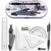 Eraser Compass Ruler Stationery Math Sets Math Learning Tools Geometry Kit Set Compass Ruler Kit