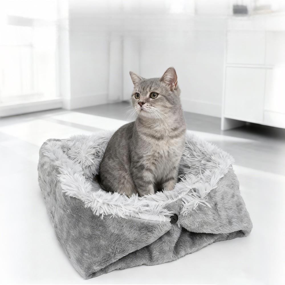 Bed for Cats Pet Products Cushions Kitten Winter Accessories Dog All Houses Supplies Things Accessory Habitats Basket House Beds