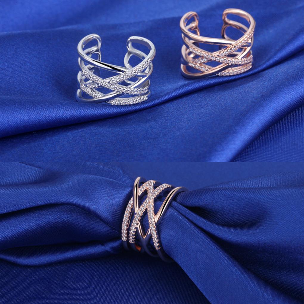 Ring Crystal Rings Vintage Minimalist Classic Jewelry Finding Skin-Friendly Comfortable for Parties Leisure Daily