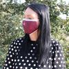 Reusable Adult Cloth Face Mask - Red Mandala Heart