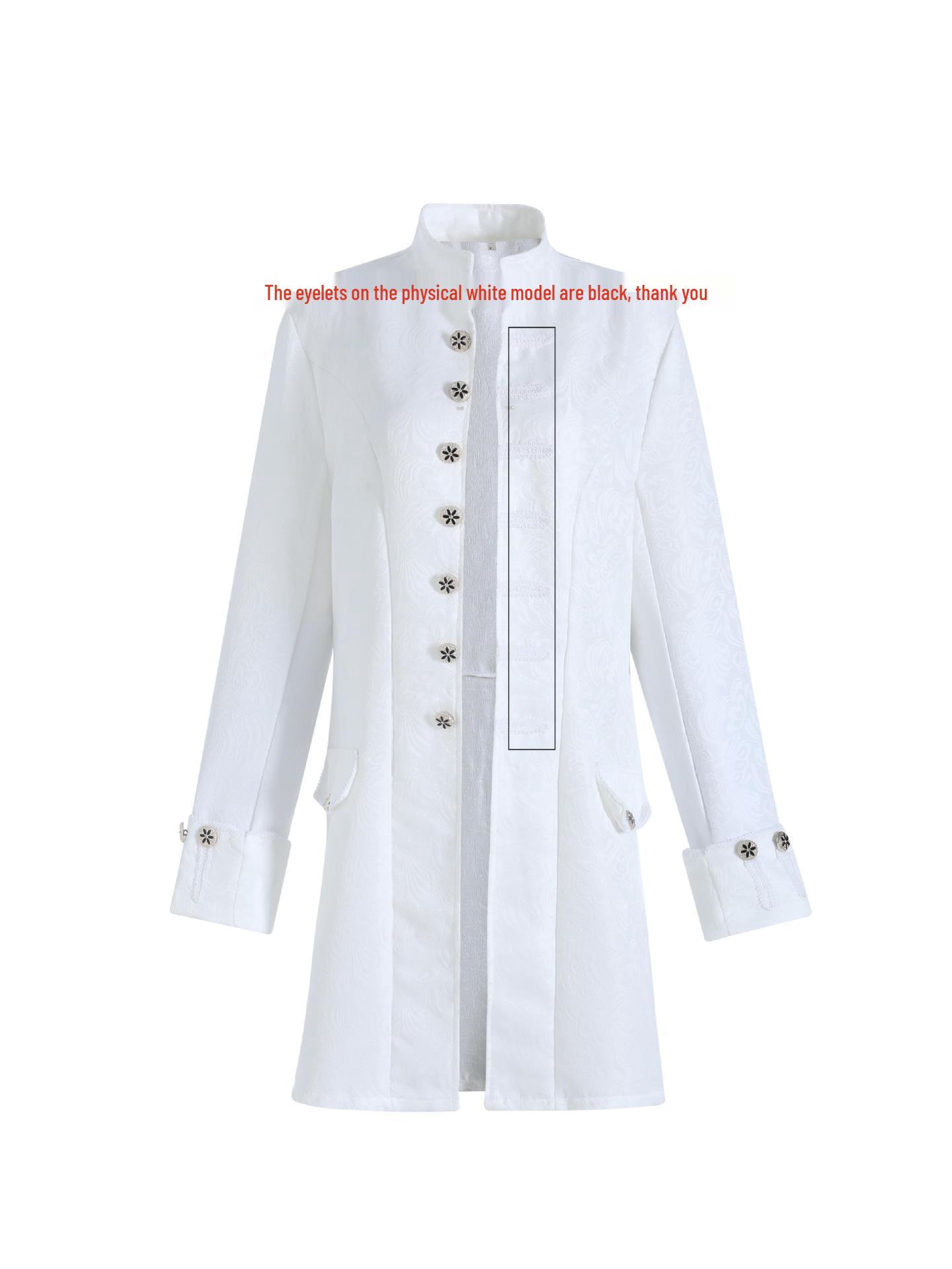 

Men s European & American Street Style Fur Jacket W130 Large білий