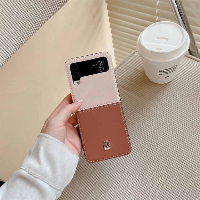 

2023 чехол с рисунком личи для Samsung Galaxy Z Flip 4 3 5g, модный противоударный чехол из Южной Кореи, противоударные чехлы для Flip3 Flip4 Flip3 розовый