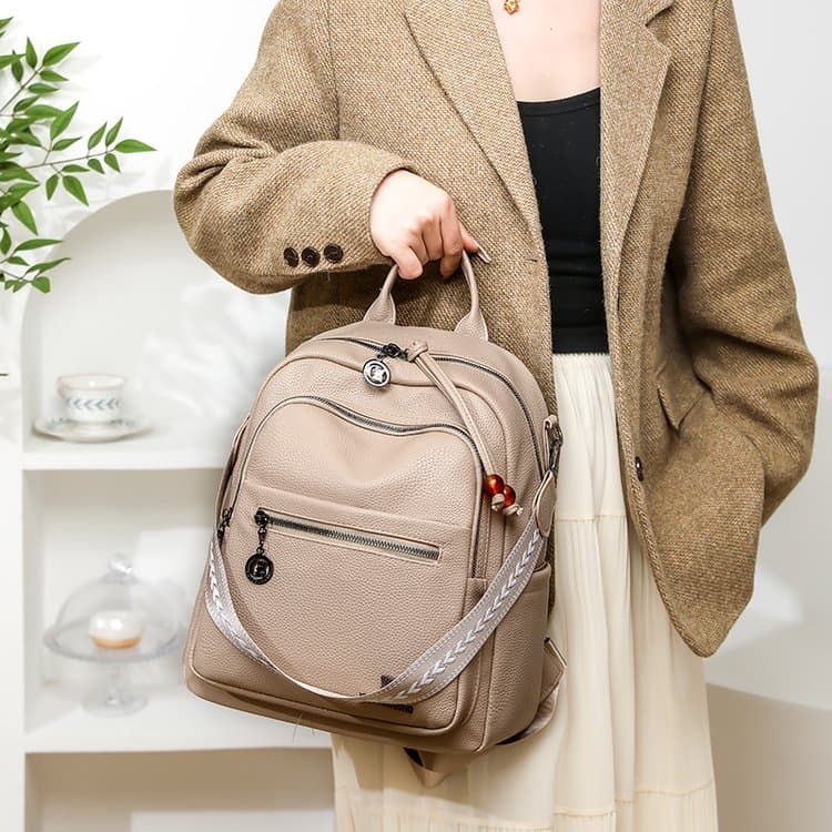 Lychee pattern backpack single shoulder dual-purpose women's backpack