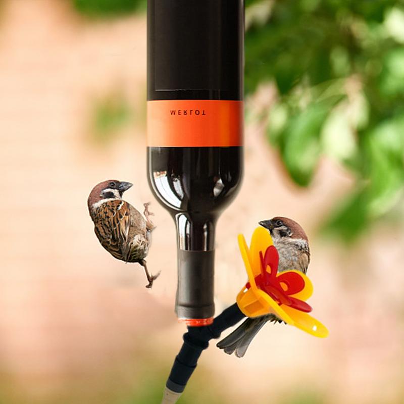 Hummingbird Feeder Wild Bird Feeders Window Flower Design Bird Feeder Bottle Honey Feeder Replacement For Tree Patio Garden Yard