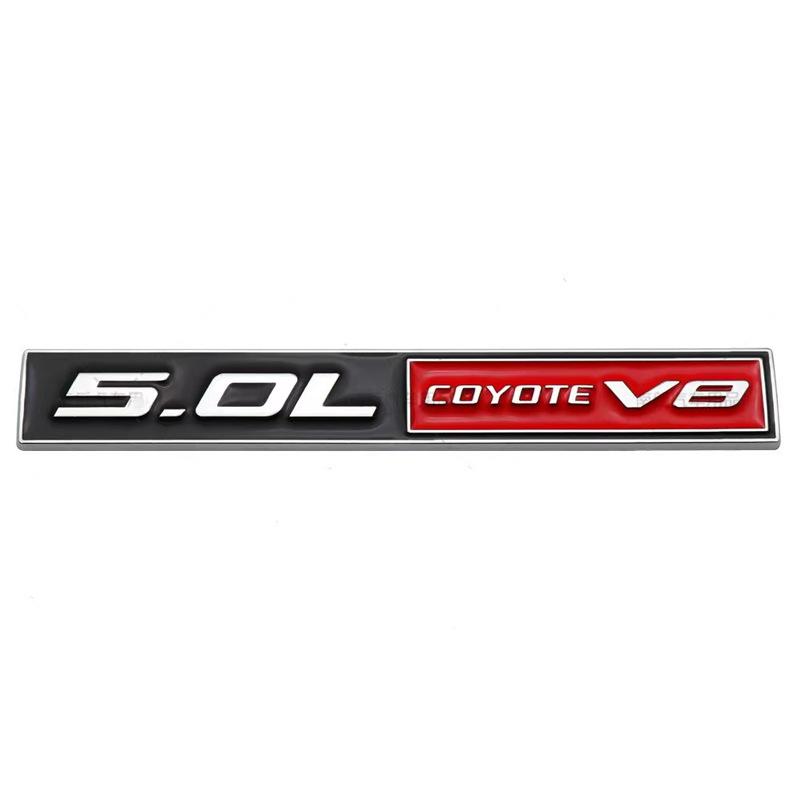 Ford Mustang 5.0L COYOTE V8 Metal Emblem - Car Modification Fender Sticker