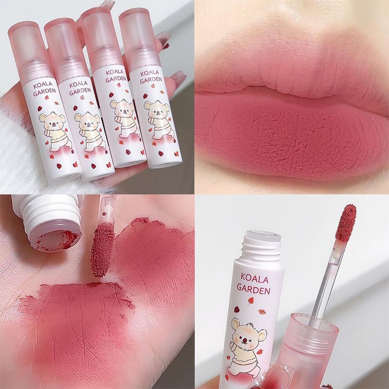Velvet Lip Mud Lip Glaze White Lasting Soft Mist Matte Lipstick Students Affordable Makeup