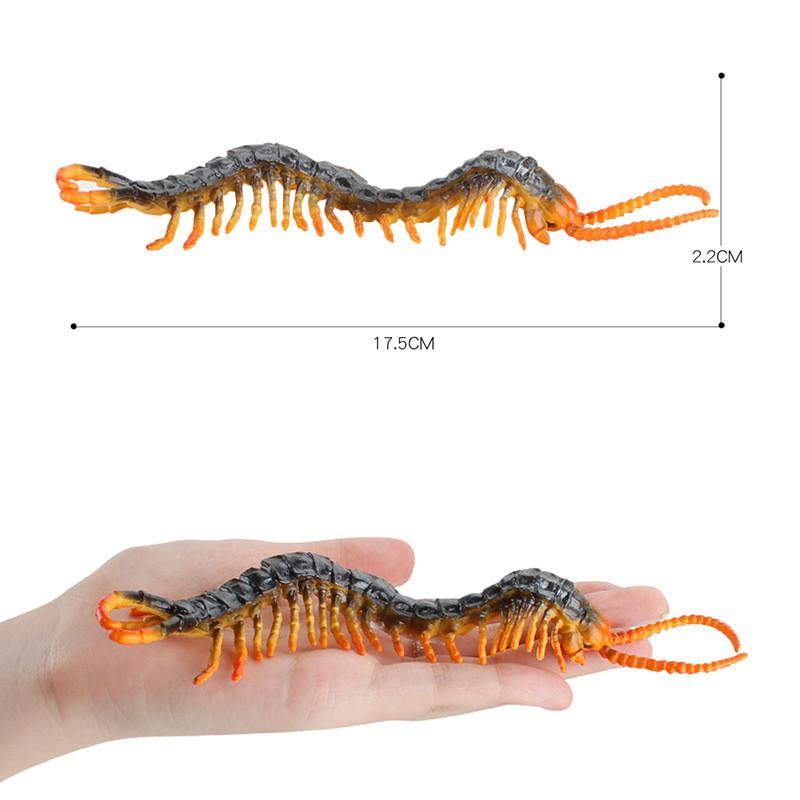 High Quality Static Centipede Figurine For Children Educational Playtime Fun