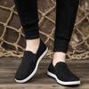 Cloth shoes men's spring and autumn breathable men's casual shoes lasagna cloth shoes velvet cloth shoes middle-aged and elderly outdoor shoes