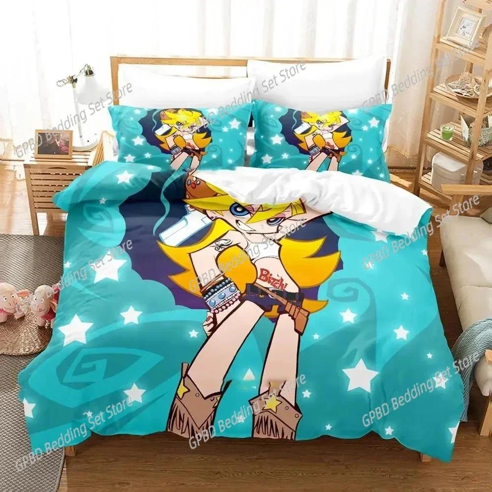 Anime Panty Stocking 3D NEW Duvet Cover Pillowcase Bedding Set Adult Boy Girl Bedroom Decoration Children Single Double Large