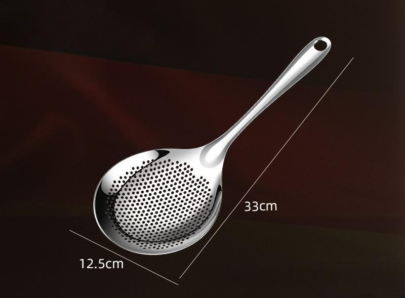 BEPAN 1PC Colander Household Kitchen Stainless Steel Filter Spoon Hotel Fried Large Colander Hot Pot Table Tools Strainers