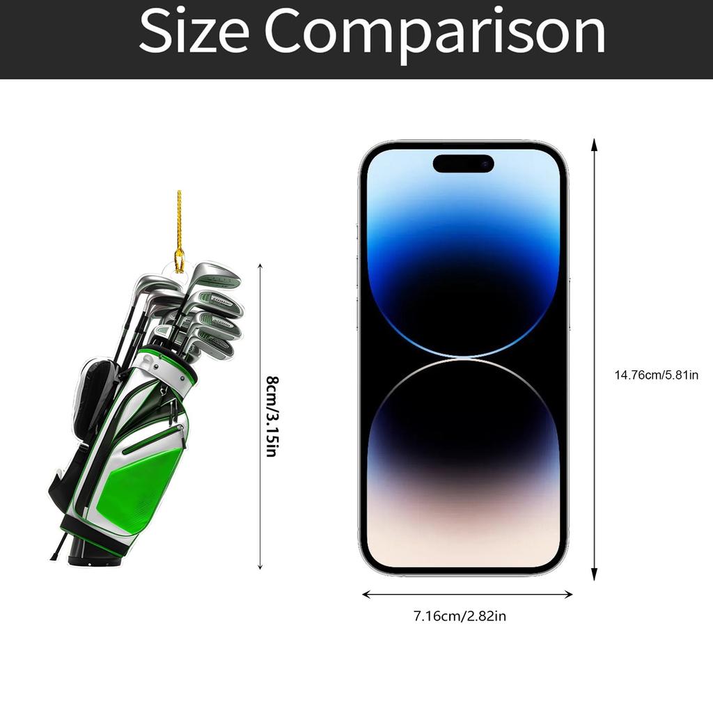 Hockeys Backpack Storage Acrylic Flat Pendant Christmas Pendant Hockeys Lover Gift