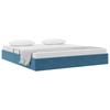 Ottoman Bed Frame with Storage Dark Blue 180 x 200 cm Velvet