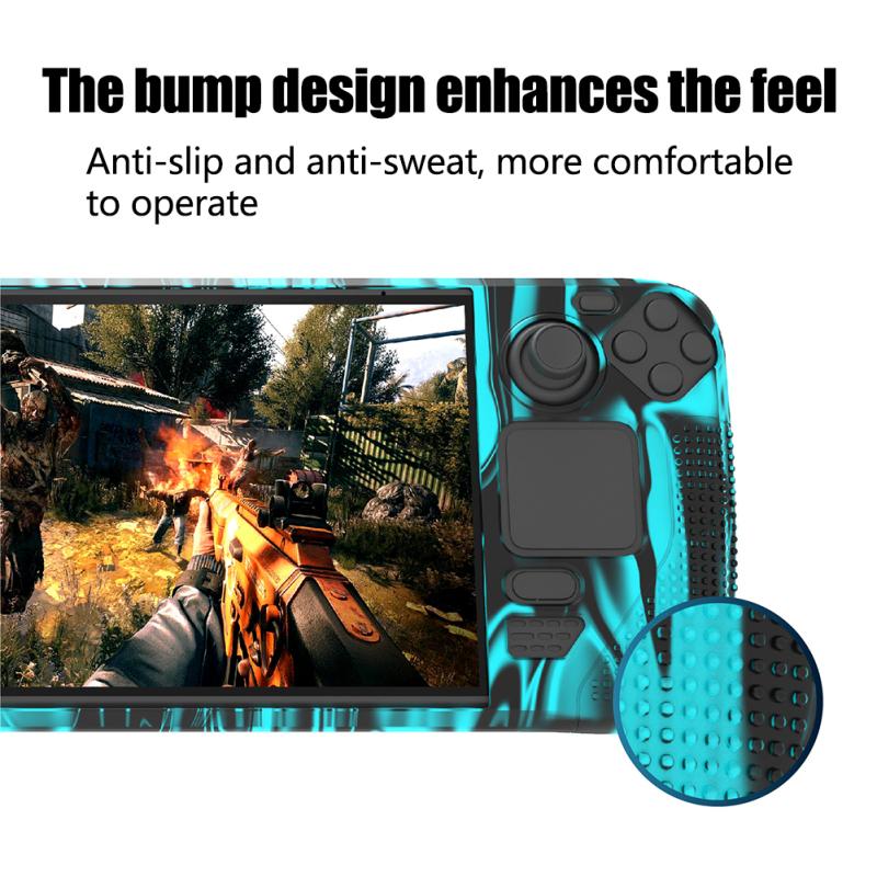 Силіконова захисна кришка ігрової консолі проти ковзання, сумісна з футляром для консолі Steam Deck Аксесуари