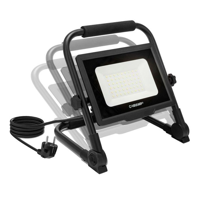 Projecteur de chantier - VELAMP - WAINGRO 50W - 4000 lumens - Étanche IP65 - Câble 3m