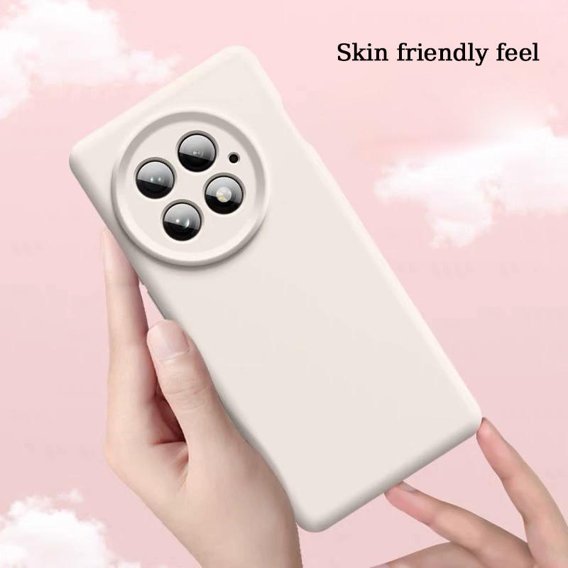 Originale Flüssigsilikon-Handyhülle für OnePlus 13 12 Ace5 Pro 13R 1+13 Stoßfeste Schutzhülle mit Futter aus Flanell Weiche Schale