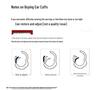 Korean Light Luxury Silver Double-Layer Round Intersecting Versatile Earrings