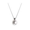 Women Necklace Faux Pearl Pendant Copper Snake Bone Chain Party Wedding Prom Clavicle Necklace Neck Jewelry
