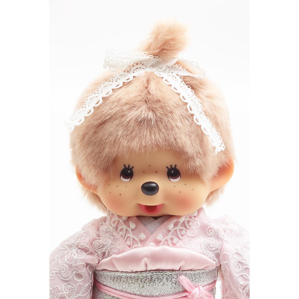 Kyugetsu Offizielles Original Kimono Monchhichi Mädchen Milch Tee Braun IPM-110-Z