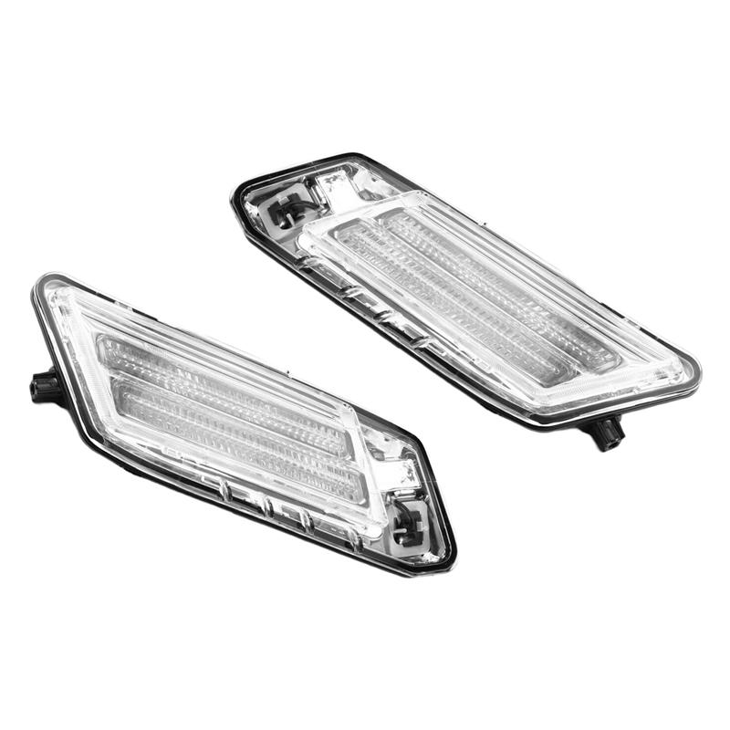 A28G-For Volvo XC60 2009-2013 Car Front Side Fender Corner Light Daytime Running Lamp Turn Signal Lamp Fog Light