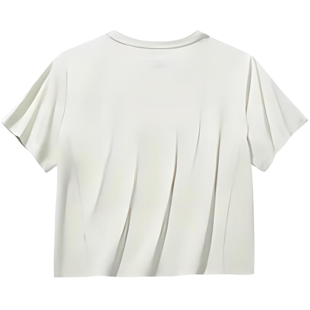 Anta Outdoor Series Sports Casual Simple Solid Color Round Neck Pullover Short Sleeve T-Shirt Women Tops Light-Green 962526104-4