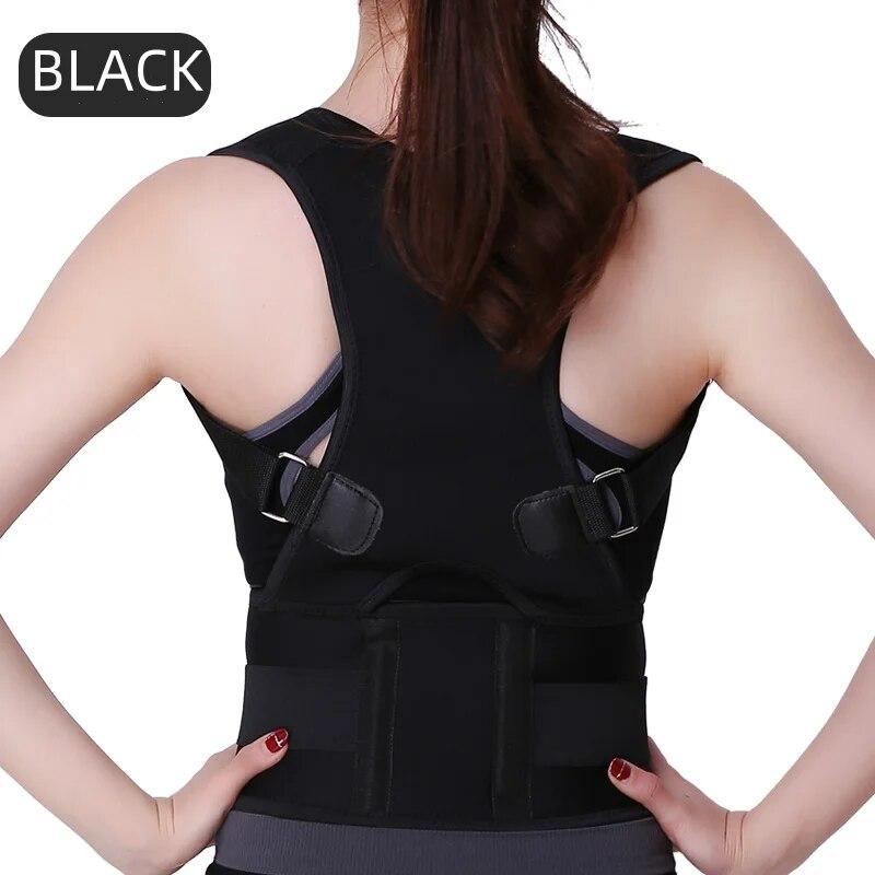 

Регулируемый корректор осанки для спины, поддержка плеч, коррекция сидения с прямой спиной, предотвращение сгорбления, магнит для здоровья XL (Weight 70-90kg)