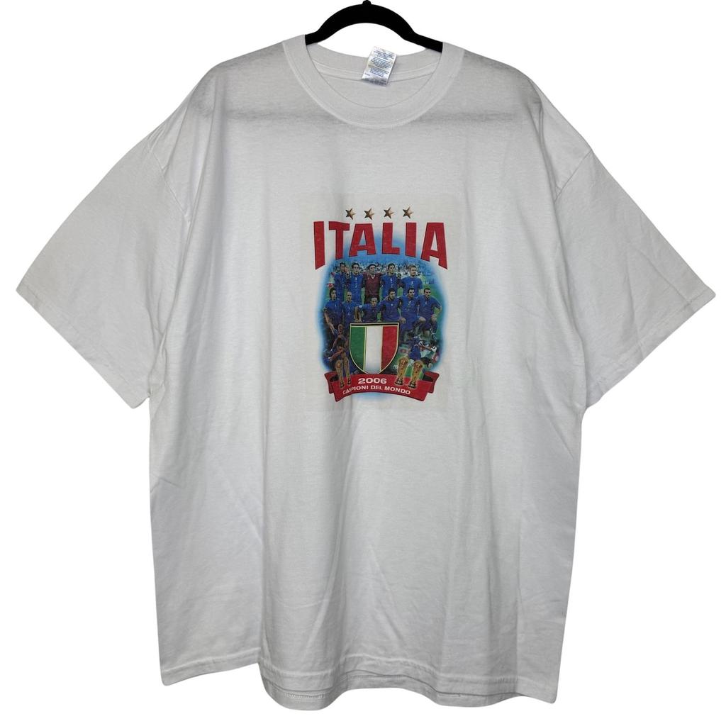 2006 Italia USA Futbol Soccer T Shirt Sz 2XL (B2949)
