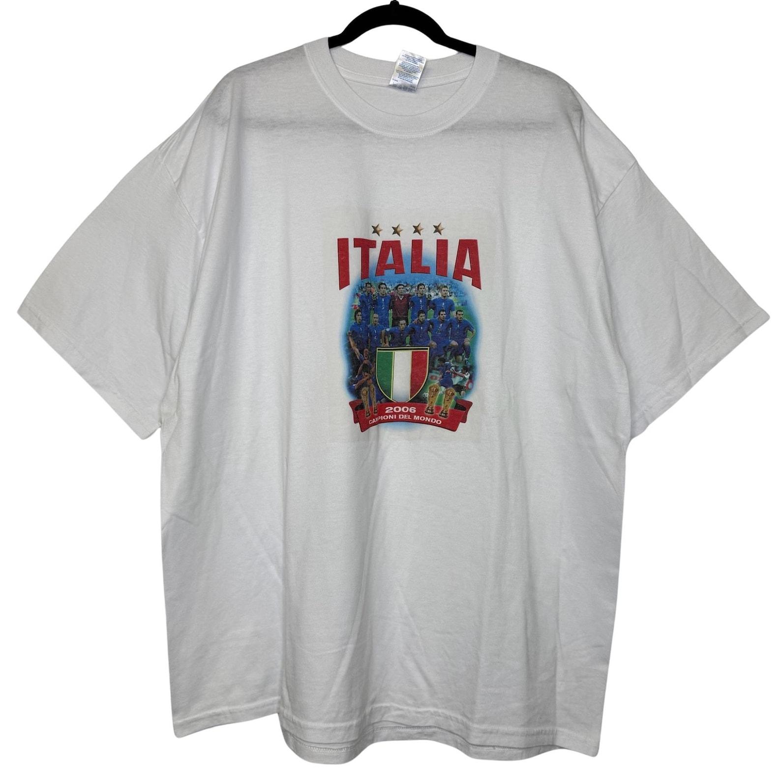 2006 Italia USA Futbol Soccer T shirt Sz 2XL (B2949) 4XL