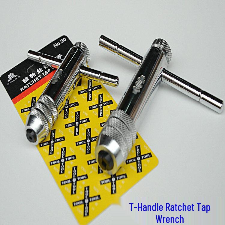 T-Handle Ratchet Tap Wrench for M3-M8 & M5-M12