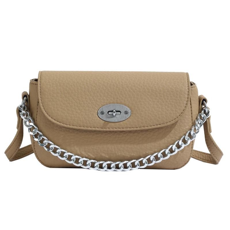 Popular small bag chain bag women's summer new texture shoulder crossbody small square bag