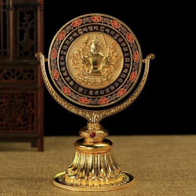 1 vnt. Emalio kolimatorius Ezoterinės Tibeto Biografijos Reikmenys Feng Shui Aksesuarai Amatas varinis veidrodis namų dekoracija feng shui