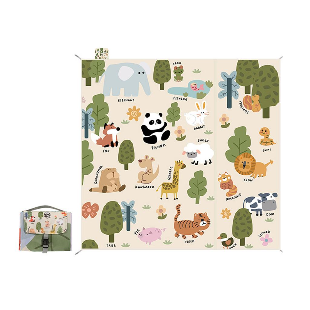 Mini Picnic Mat Portable Waterproof Moisture Proof Camping Mat for Outdoor Hiking Beach and Park Use