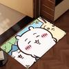 Cute Cartoon C-Chiika-waE Usagi Door Mat Bath Microfiber Decorative Versatile Flannel Floo Mat Quick Dry Absorbent Non-slip Sole