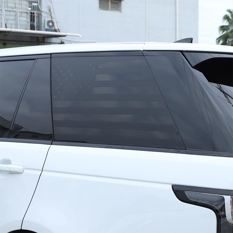 For Land Rover Range Rover Vogue L405 2013-2022 PVC Black Car Rear Side Window Glass Trim Sticker Car