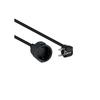Rallonge D'alimentation - Nano Cable - 5m - Cuivre 1,5mm2 - Noir - Schuko CEE7