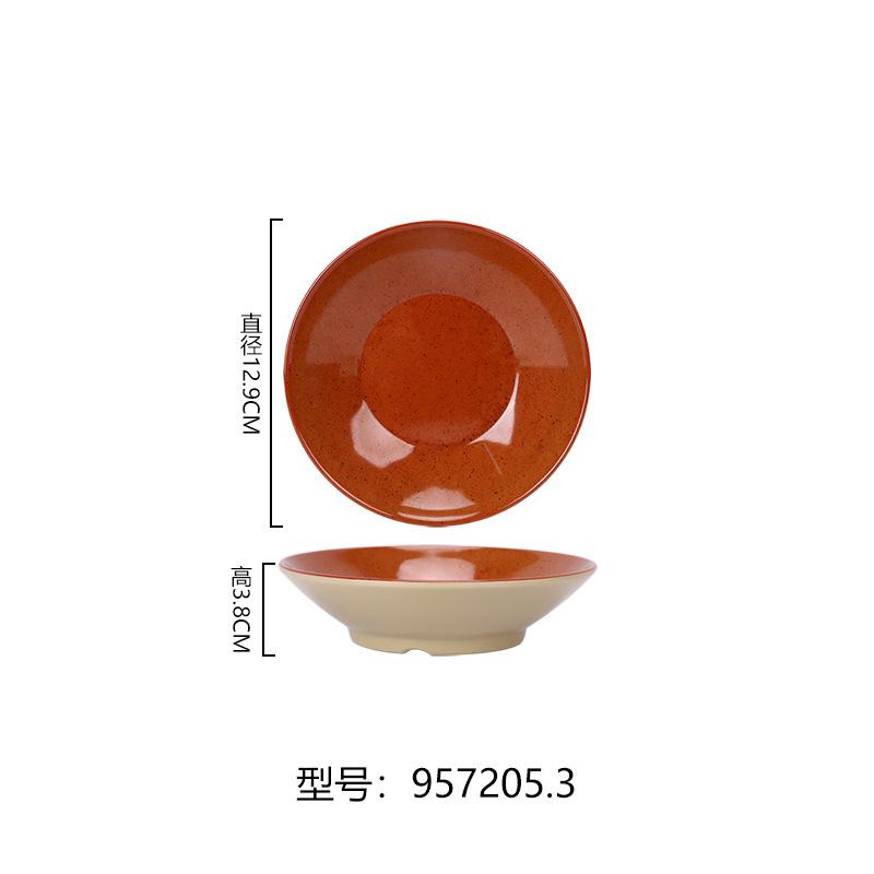 1 шт. Меламиновая фарфоровая посуда Миска для говяжьей лапши Антикварная пластиковая миска для лапши