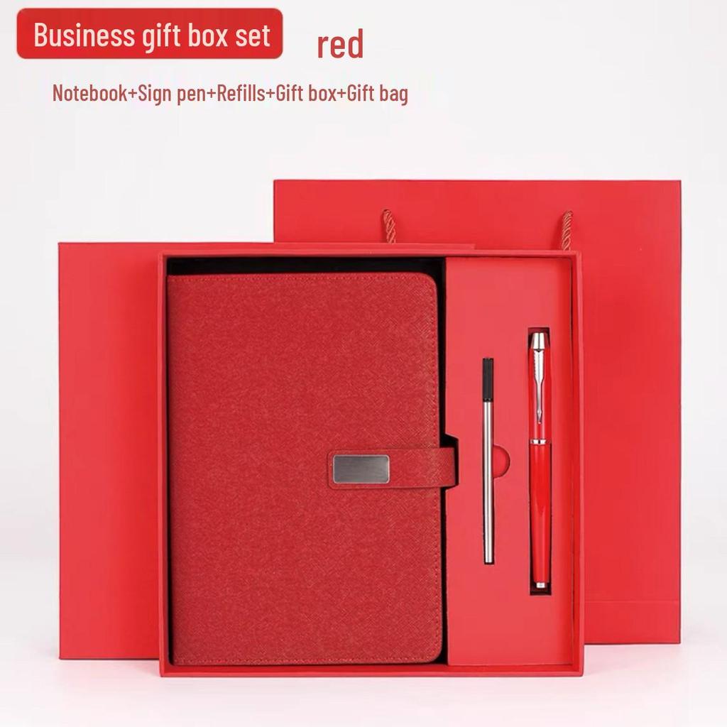 Customizable A5 Notebook Gift Set - High-Value Business Office Souvenir with Logo Printing