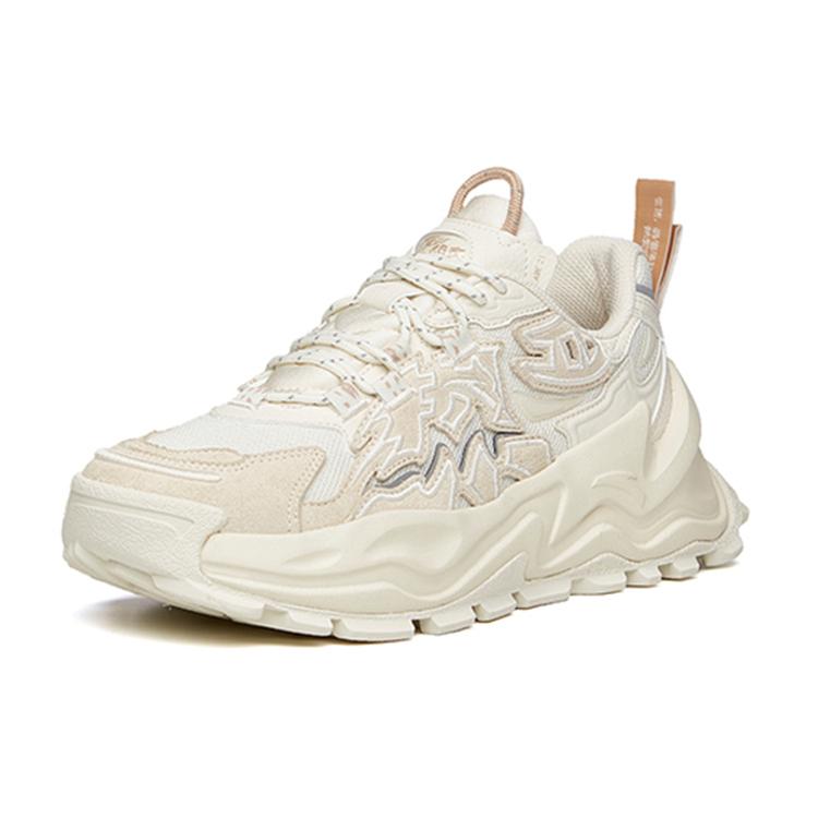 New Anta Low Top Chunky Sneakers Men's White Gray 912138846-1