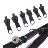 Black 6pcs Instant Zipper Universal Instant Fix Zipper Repair Kit Replacement Zip Slider Teeth Rescue New Design for DIY Sew