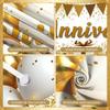 50th Anniversary Banner Golden Theme Milestone Decor Golden Celebration Celebration Gift Event Backdrop For Photo Shoot Party