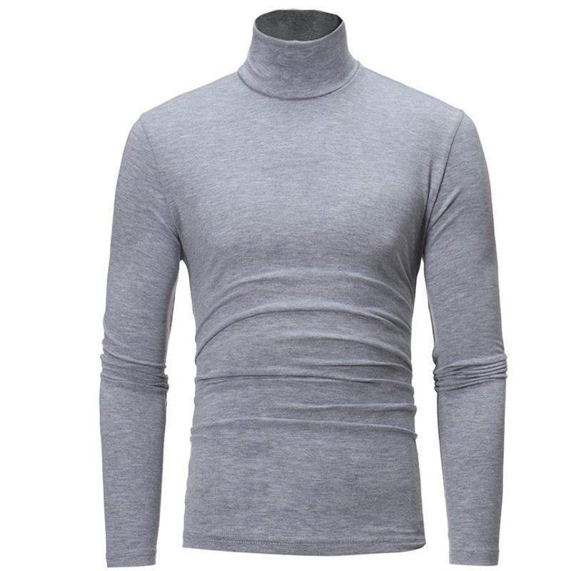 2022 Herren Slim Fit Langarm Rollkragen T-Shirt für Herbst & Winter