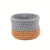 1Pc Handmade Cotton Rope Storage Basket - for Sundries, Keys, Desktop & Coffee Table Organizer